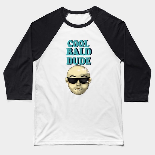 Cool bald dude Baseball T-Shirt by Kyradem